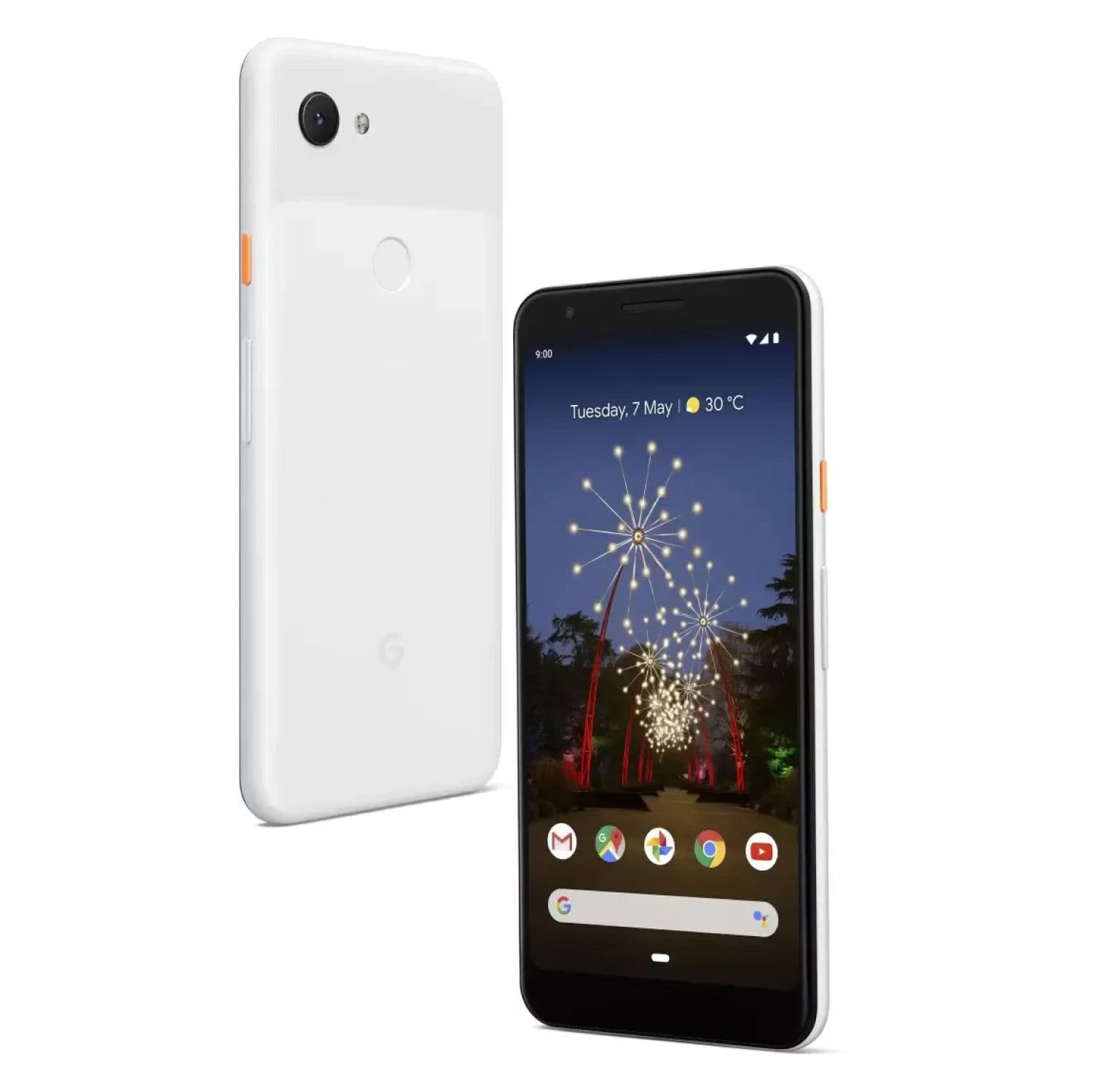 Google Pixel 3a back and front view