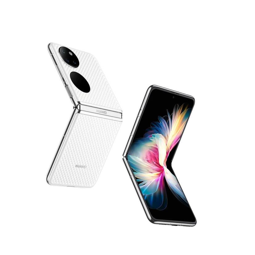 Huawei P50 Pocket foldable back and front view