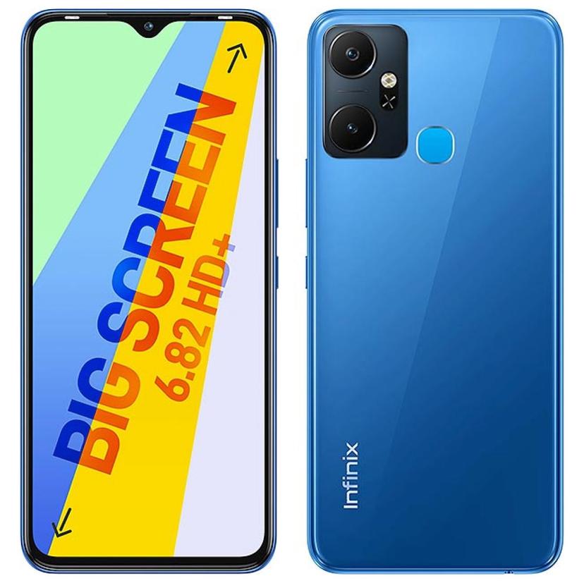 Infinix Smart 6 Plus (India) front and back view