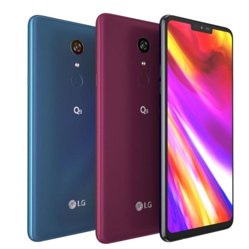 LG Q9 back and front view