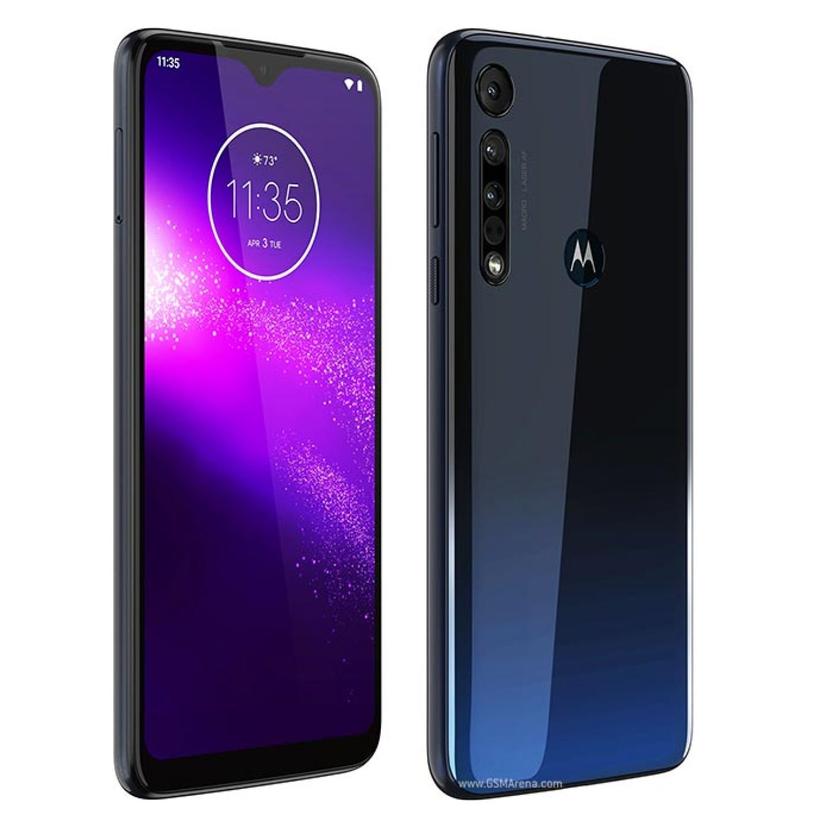 Motorola One Macro back and front view