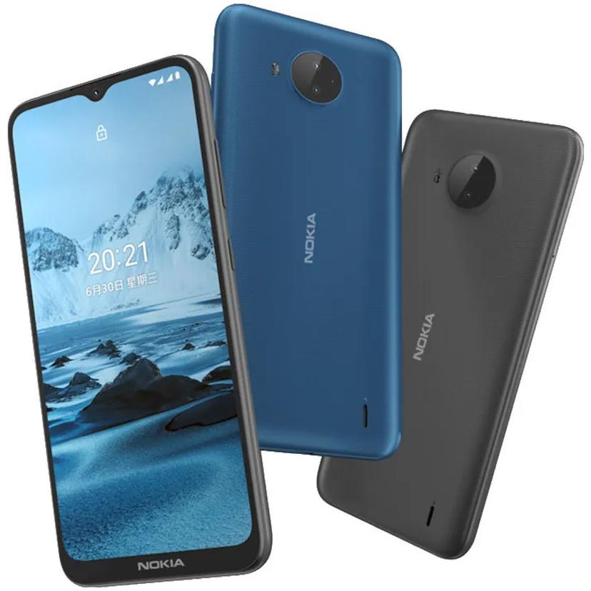 Nokia C20 Plus back and front view