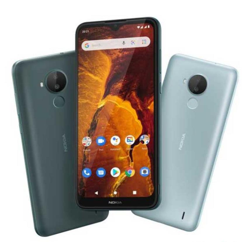 Nokia C30 back and front view