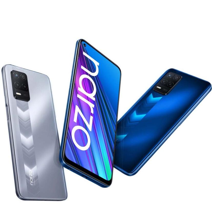 Realme Narzo 30 5G back and front view