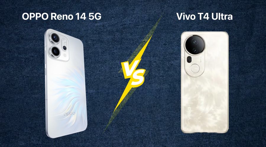 OPPO Reno 14 5G vs Vivo T4 Ultra Comparison – 8 Key Specs & Features That Set Them Apart