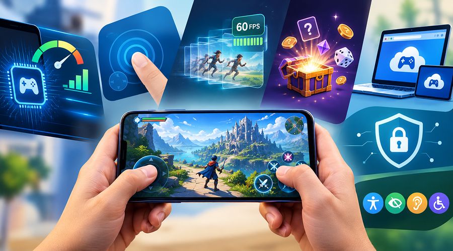 How Mobile Games Work: Performance, Randomness and User Experience