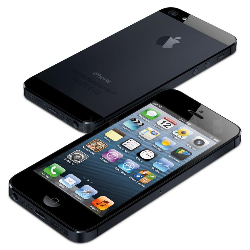 Apple iPhone 5 back and front view