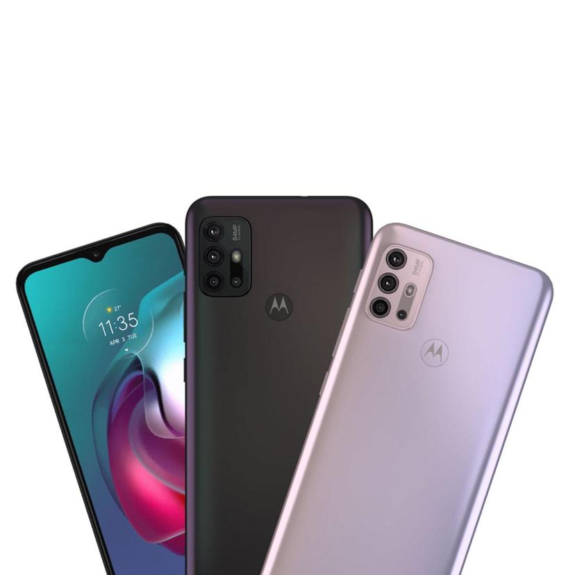 Motorola Moto G30 back and front view