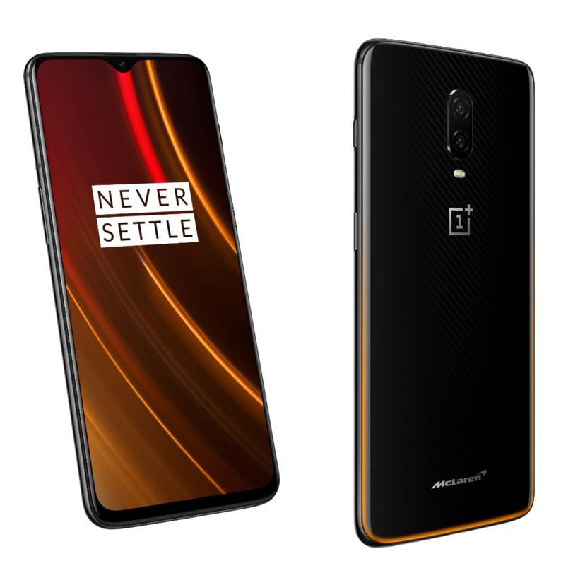 OnePlus 6T McLaren front and back view