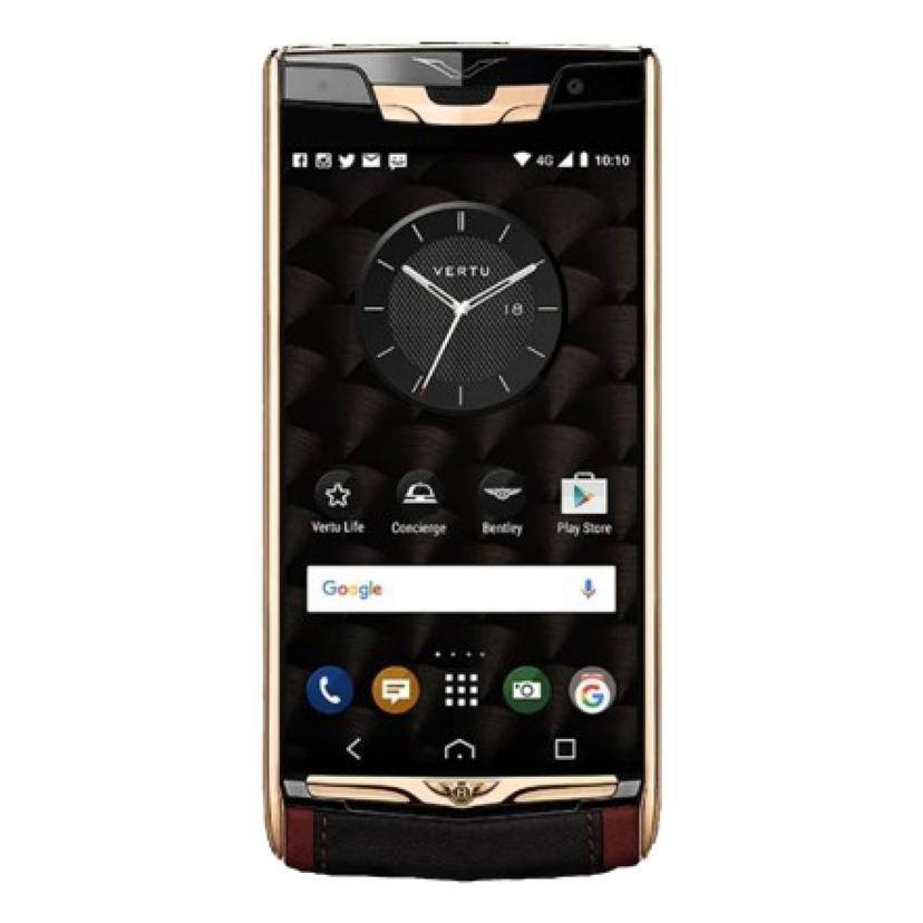 Vertu Signature Touch BENTLEY RED GOLD LEATHER (2015) front view