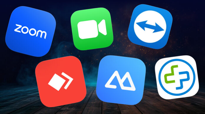 Mobile screen sharing apps