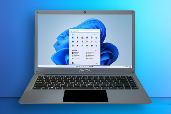 Avita Status Ultimus with 14.1" FHD, Celeron N4020, 4GB RAM, 128GB SSD — great for casual use and online learning.