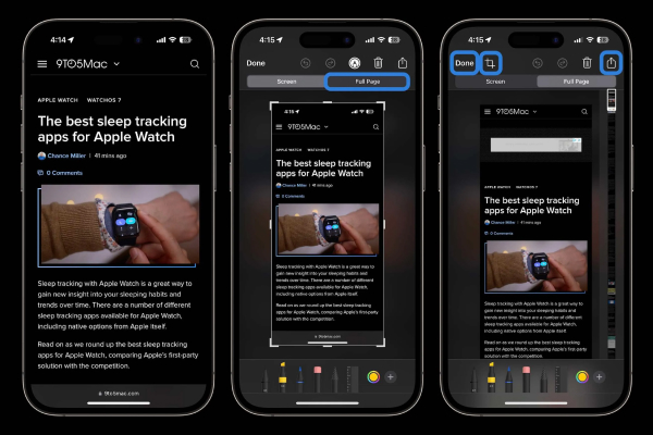 Step-by-step guide to taking scrolling screenshots on iPhone, including how to capture full-page content.