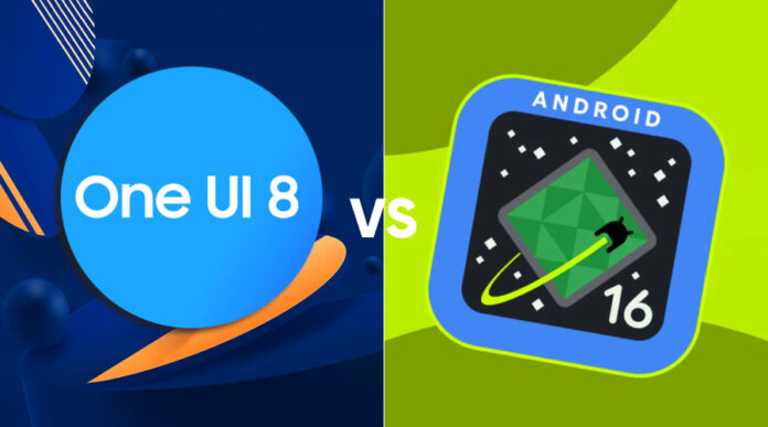 Android 16 vs. One UI 8 Features, Design & Performance