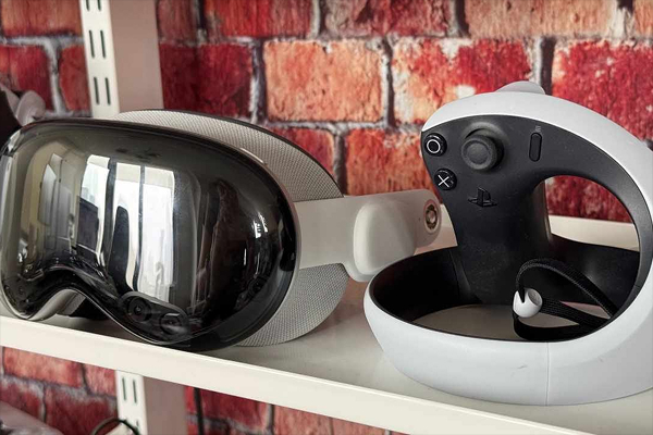 Vision Pro supports PSVR2 controllers for immersive spatial gaming.