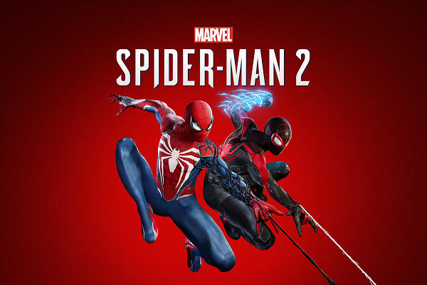 Spider-Man swings across a lit-up New York skyline with enhanced ray tracing and 4K resolution.
