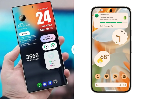 Clean Android 16 UI vs Samsung’s one-handed One UI 8.