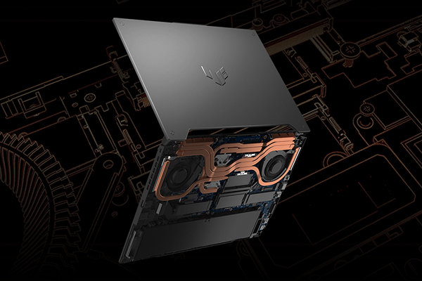 Laptop cooling fan system