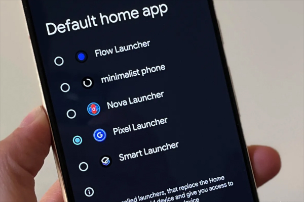 Use custom launchers to conceal apps from the home screen.