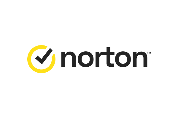 Norton VPN logo with mobile phone secured by bank-grade encryption.