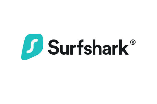 Surfshark VPN logo with multiple devices connected under one account.