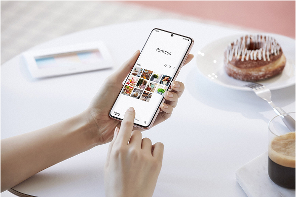 Modern smartphone with apps, camera, and connectivity features