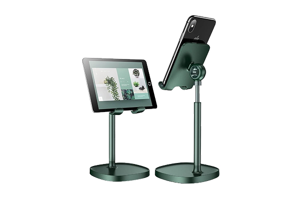 LISEN adjustable cell phone stand for comfortable gaming posture.