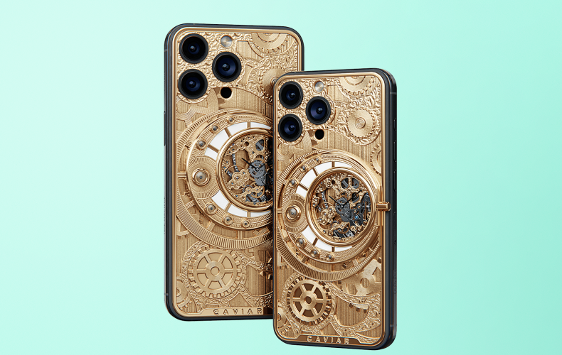 Caviar iPhone Air/ Air Chocolate – Gold-plated, artistic designs.