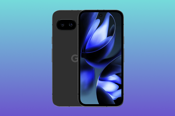 Google Pixel 9a smartphone with Tensor G4 chip and OLED display.