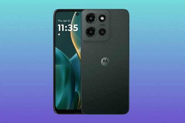 Moto G 2025 budget smartphone with large 120Hz screen and 5G support.