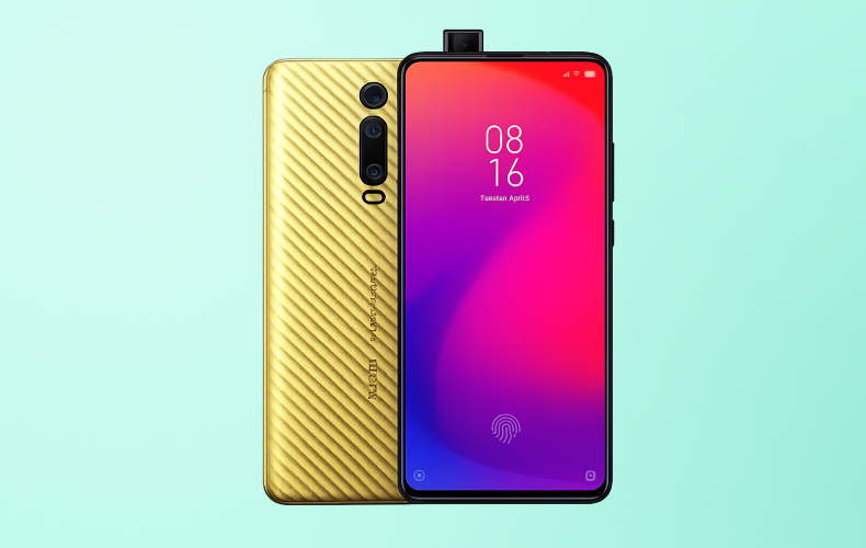 Xiaomi Redmi K20 Pro Signature Edition – Gold and diamond exterior.