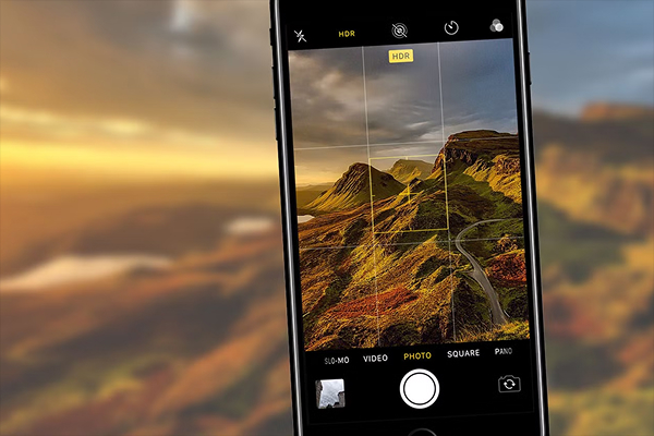 iPhone HDR setting for balanced highlights and shadows in high-contrast scenes.