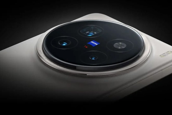 Vivo X300 angled to show sleek design and premium build.