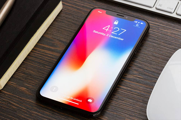 OLED smartphone display with deep blacks and vibrant colors