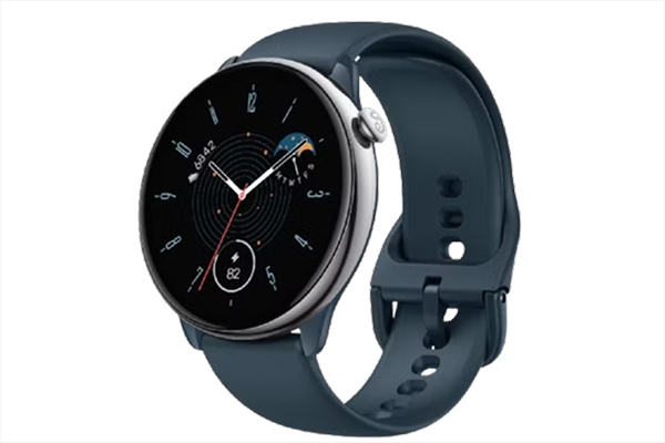 Amazfit GTR 5 smartwatch with classic round design and long battery life