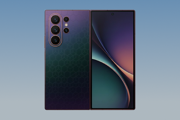 Large foldable display for productivity and multitasking.