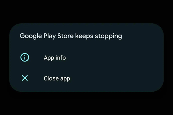 Clearing cache in the settings to fix Google Play Store crashes.