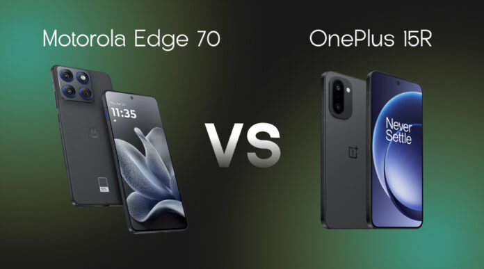 Motorola Edge 70 vs OnePlus 15R Which Mid-Range Smartphone Reigns Supreme