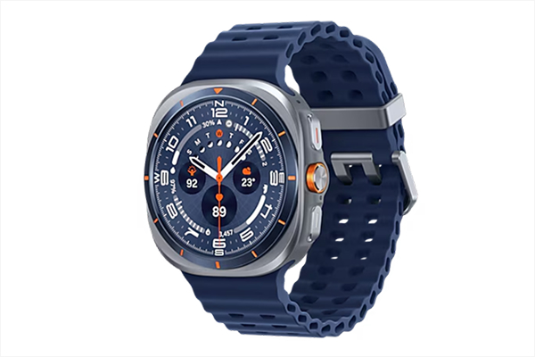 Samsung Galaxy Watch Ultra with large AMOLED display and rugged titanium design