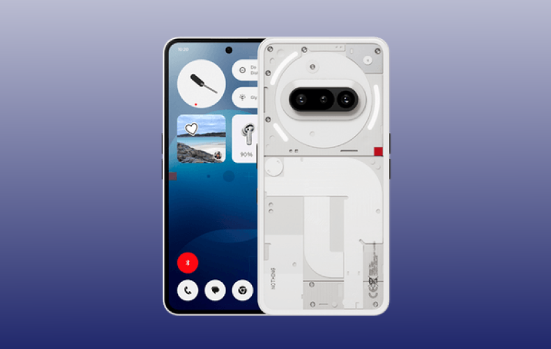 Nothing Phone (3a) - TechSpecs Info Nothing Phone (3a) showing rear camera design.