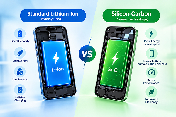 Comparison of smartphone battery capacities and their impact on battery life