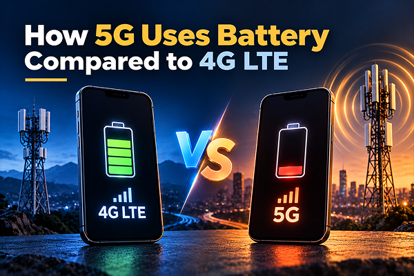 How 5G Uses Battery Compared to 4G LTE - TechSpecs Info How 5G Uses Battery Compared to 4G LTE