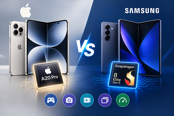 Performance — A20 Pro vs Snapdragon 8 Elite Gen 5