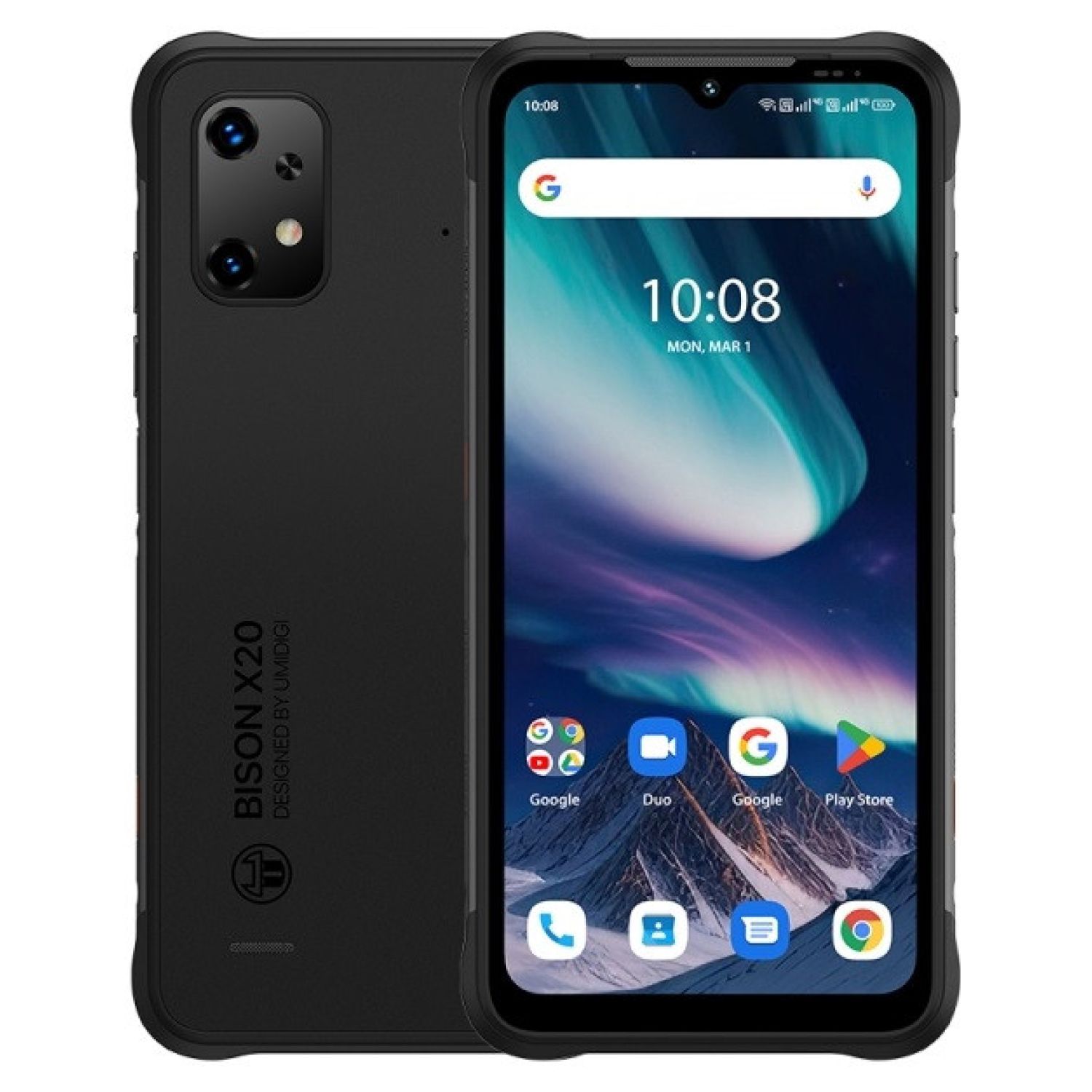 Coque pour Umidigi Bison 2021 (6,30 pouces) avec 2 protecteurs d'écran